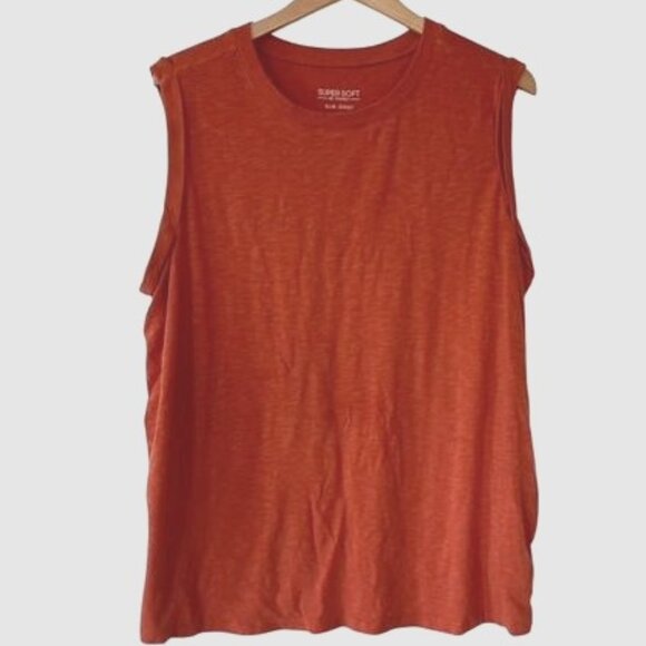 Burnt Orange Torrid Muscle Shirt - Picture 1 of 3